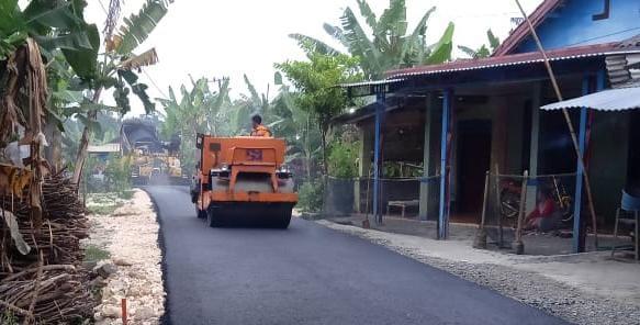 Jalan Aspal Tambakrejo Karya TMMD Bojonegoro Segera Bisa Dimanfaatkan  